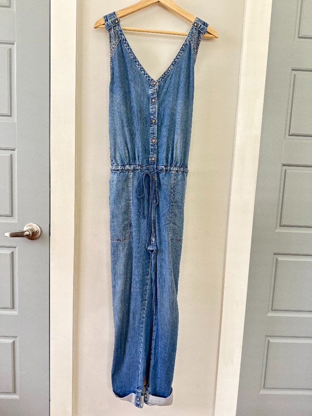 Denim Romper by Holding Horses